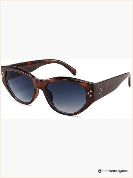 Retro Cat Eye Sunglasses UV400 Protection Vintage Trendy Thick Frame main image 7